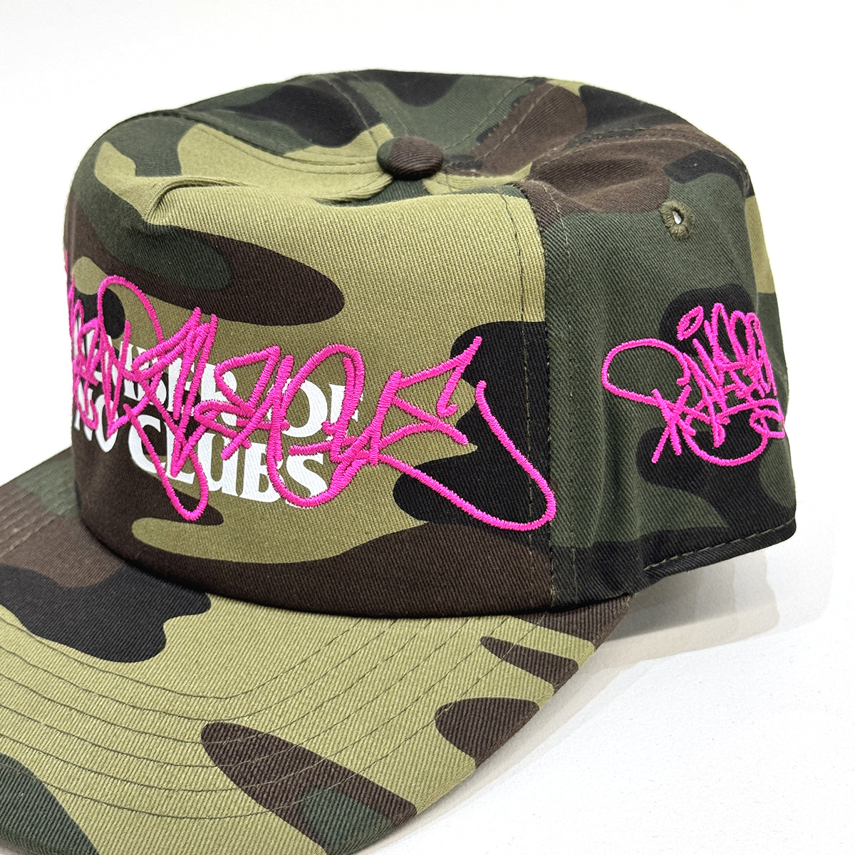 Member Of No Clubs "Wysper" 5-Panel Cap [Woodland Camo]