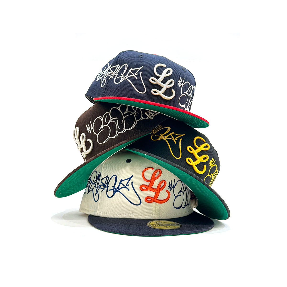 "Wysper" Staple L.L. New Era 59Fifty Caps [Red/Navy]