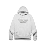 ANCIENT RELICS “PRINT EMBROIDERY” HOODED SWEATSHIRT [LIGHT HEATHER ASH]