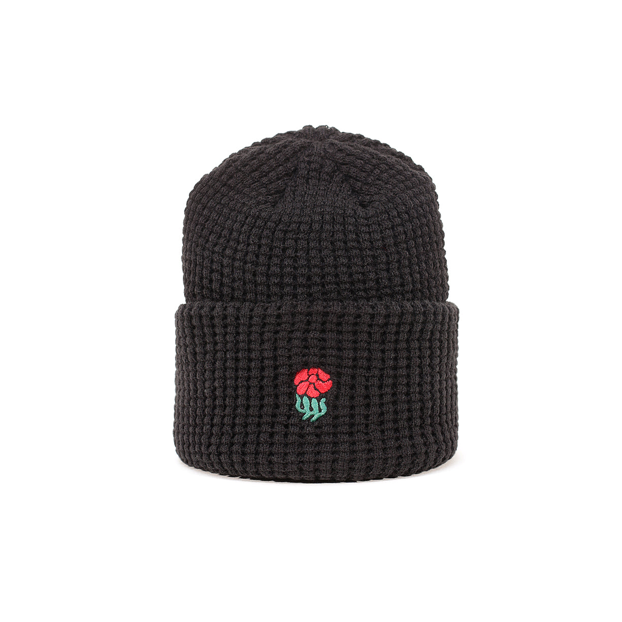 Family Flower Waffle Knit Beanie