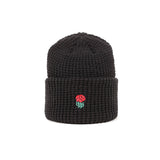 FAMILY FLOWER WAFFLE KNIT BEANIE