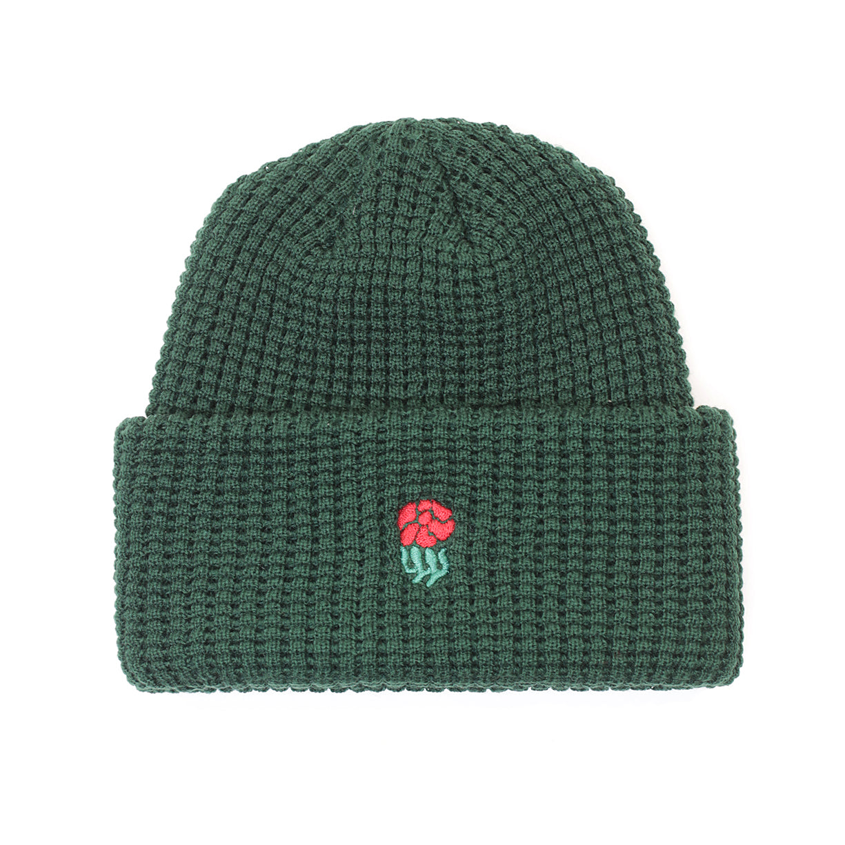 Family Flower Waffle Knit Beanie