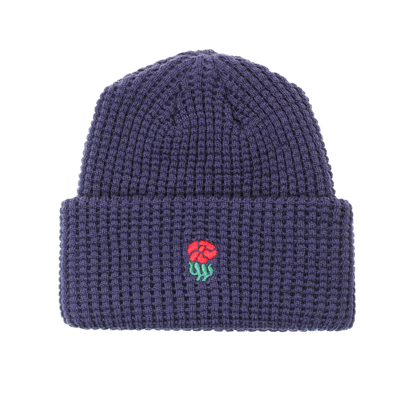 FAMILY FLOWER WAFFLE KNIT BEANIE