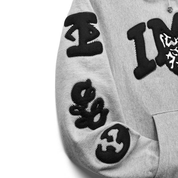 "I.L.Y. I.M.U. W.Y.D. - Decayed " Hooded Sweatshirt [Athletic Grey]
