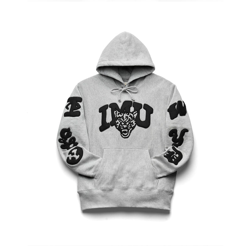 "I.L.Y. I.M.U. W.Y.D. - Decayed " Hooded Sweatshirt [Athletic Grey]