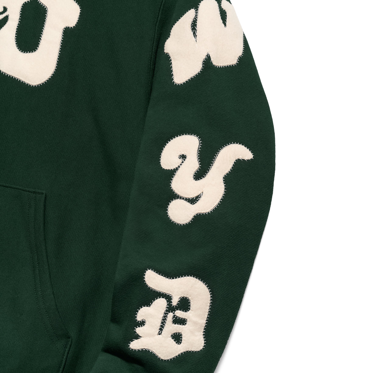 "I.LY. I.M.U. W.Y.D. - Decayed " Hooded Sweatshirt [Forest Green]