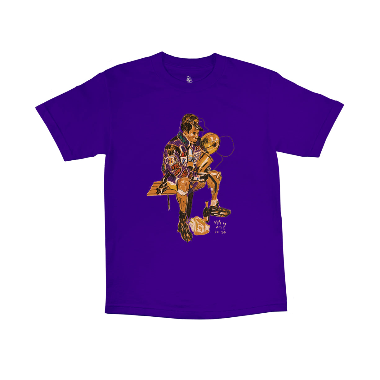 "Kobe" Pencil Crayon Drawing T-Shirt