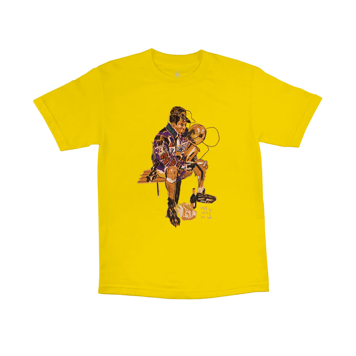 "Kobe" Pencil Crayon Drawing T-Shirt