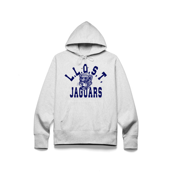 LLOST JAGUARS HOODED SWEATSHIRT [LIGHT HEATHER ASH]