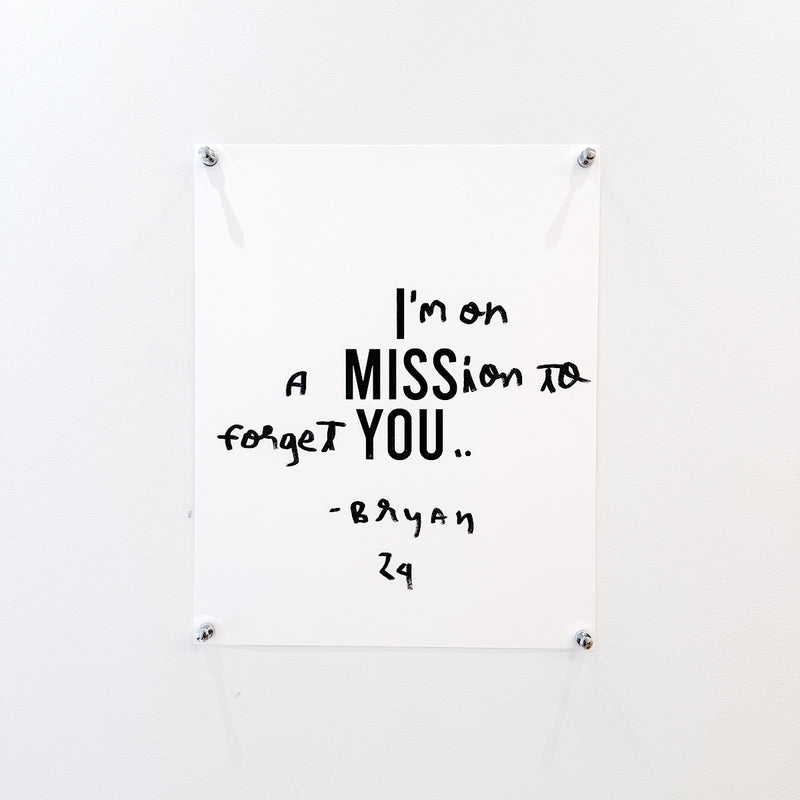 "I MISS YOU" MULTIMEDIA SCREEN PRINTS - [16x20"]