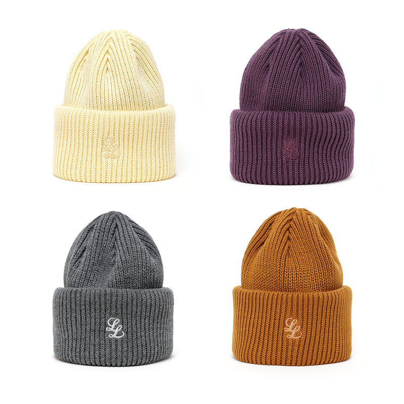 STAPLE LL LOGO DOUBLE CUFF BEANIE