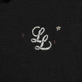 STAPLE LL LOGO “HANDWORK” HOODED SWEATSHIRT [BLACK]