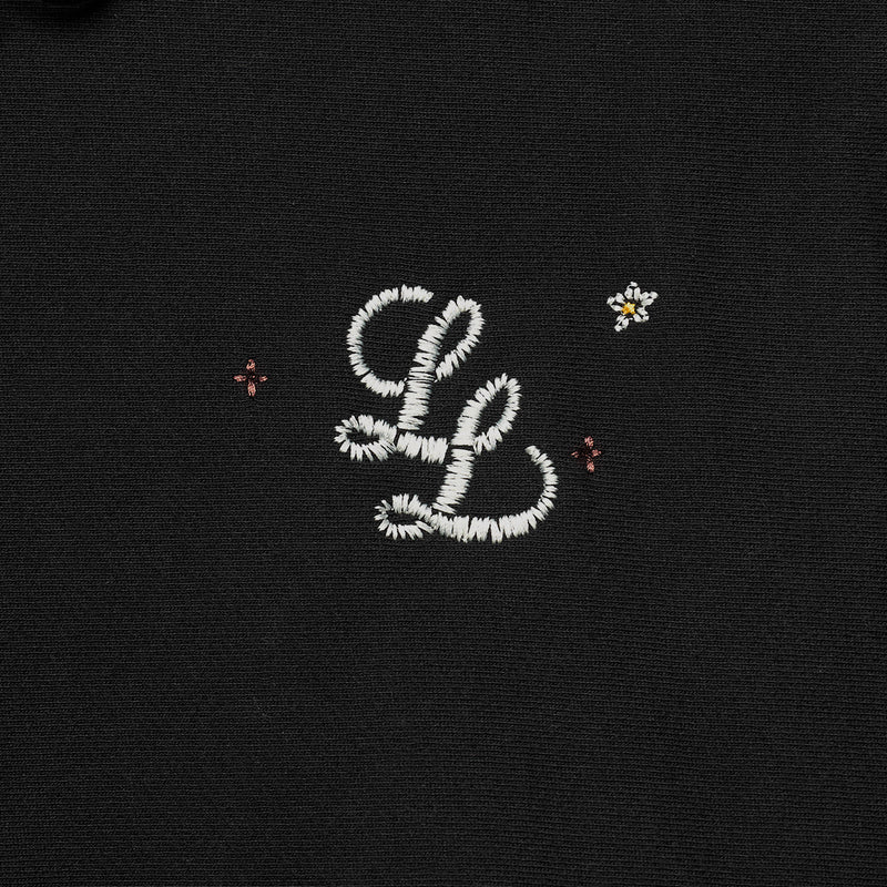 STAPLE LL LOGO “HANDWORK” HOODED SWEATSHIRT [BLACK]