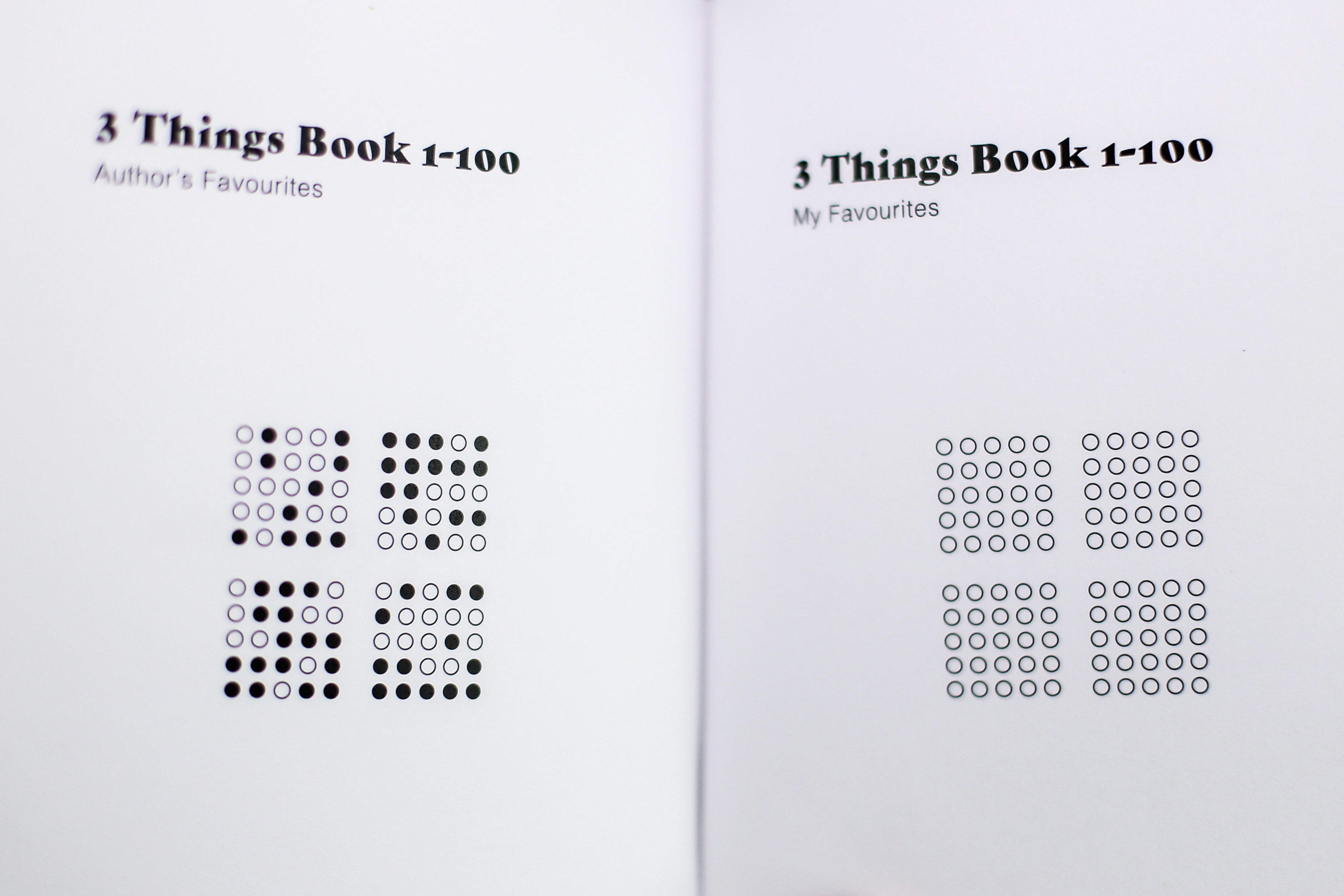 Misprints: 3 Things Book 1-100
