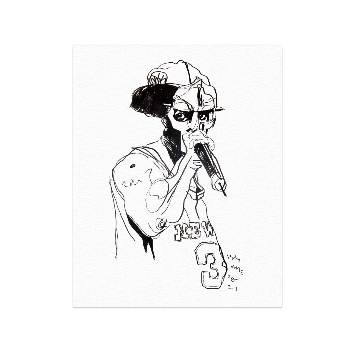Bryan Espiritu: "Accordion" Giclee Print [16 x 20"]