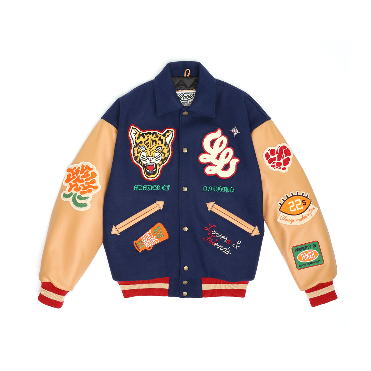L.L. + Roots "M.O.N.C." Award Jacket [Navy]