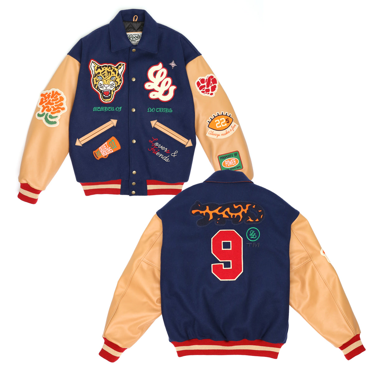 L.L. + Roots "M.O.N.C." Award Jacket [Navy]
